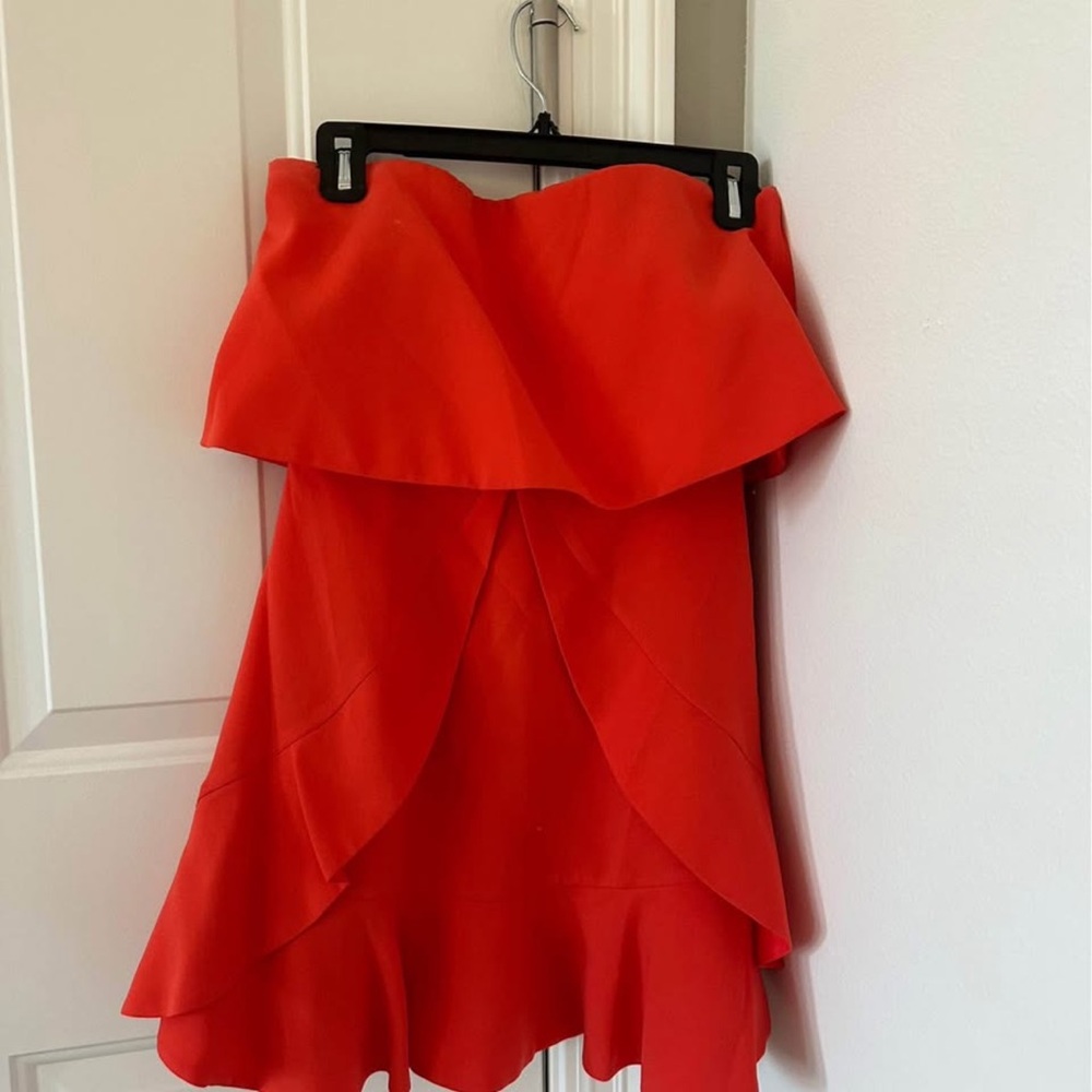 BCBG Asymmetrical Red Dress